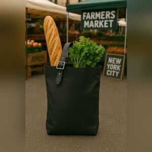 GAP OVERSIZED HEAVY DUTY BLACK TOTE EVERYDAY, DAY TRIPPER, PICNIC, BEACH, SCHOOL